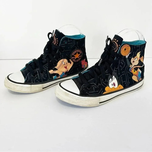 CONVERSE Chuck‎ Taylor X SPACE JAM Squad 2021 Youth Size 2 Unisex Athletic - Picture 1 of 9